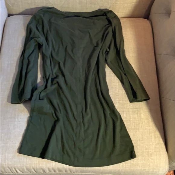Victoria Secret military green 3/4 sleeve top - Picture 3 of 3